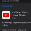 YouTube的iOS应用收到新年的首次更新